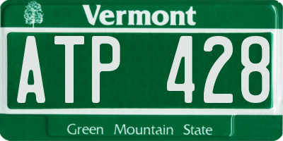 VT license plate ATP428