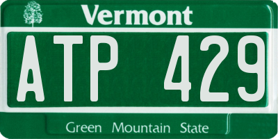 VT license plate ATP429