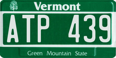 VT license plate ATP439