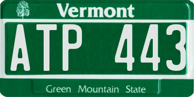 VT license plate ATP443