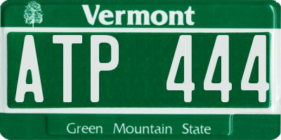 VT license plate ATP444