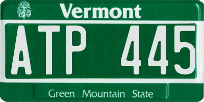 VT license plate ATP445