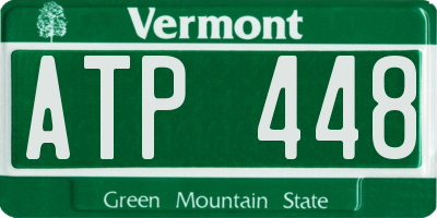 VT license plate ATP448
