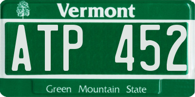 VT license plate ATP452