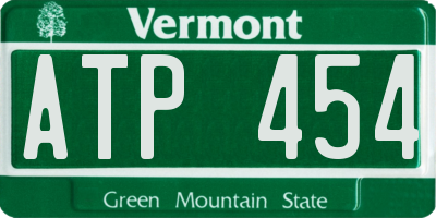 VT license plate ATP454