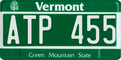 VT license plate ATP455