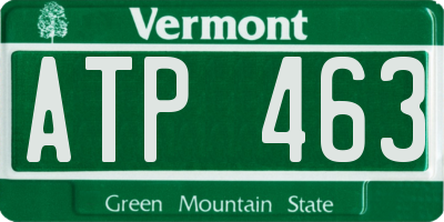 VT license plate ATP463