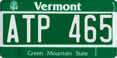 VT license plate ATP465