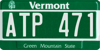 VT license plate ATP471
