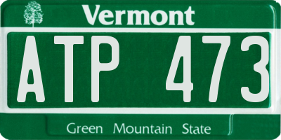 VT license plate ATP473