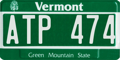 VT license plate ATP474