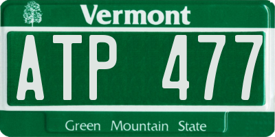 VT license plate ATP477