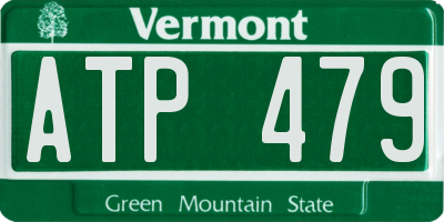 VT license plate ATP479
