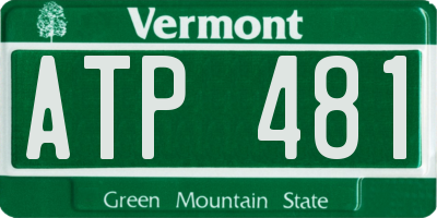VT license plate ATP481