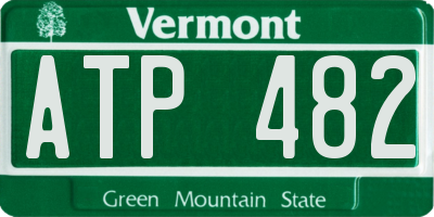 VT license plate ATP482