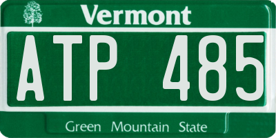 VT license plate ATP485