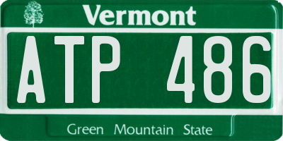 VT license plate ATP486