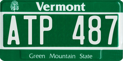 VT license plate ATP487