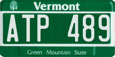 VT license plate ATP489