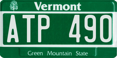 VT license plate ATP490