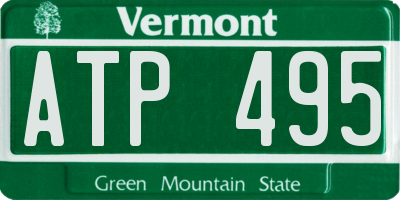 VT license plate ATP495