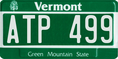 VT license plate ATP499
