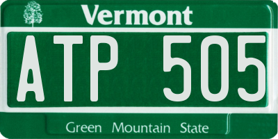 VT license plate ATP505