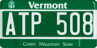 VT license plate ATP508