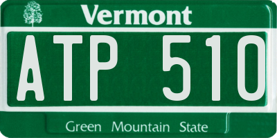 VT license plate ATP510