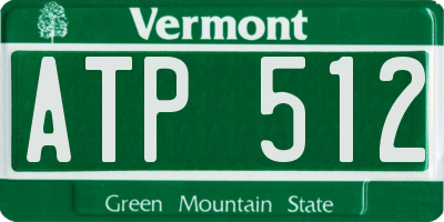 VT license plate ATP512