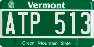 VT license plate ATP513