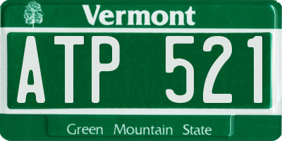 VT license plate ATP521
