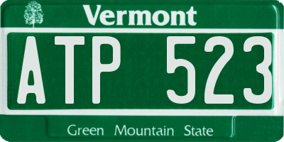 VT license plate ATP523