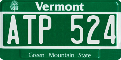 VT license plate ATP524