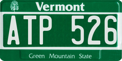 VT license plate ATP526