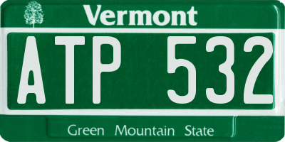VT license plate ATP532