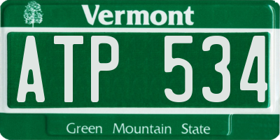 VT license plate ATP534