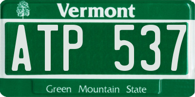 VT license plate ATP537