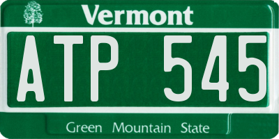 VT license plate ATP545