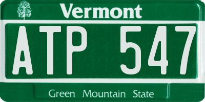VT license plate ATP547