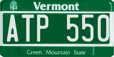 VT license plate ATP550