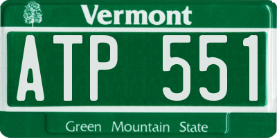 VT license plate ATP551