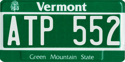 VT license plate ATP552