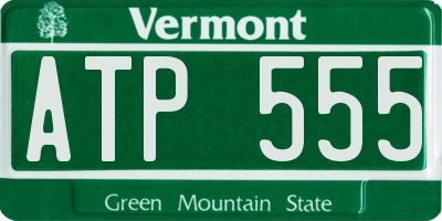 VT license plate ATP555