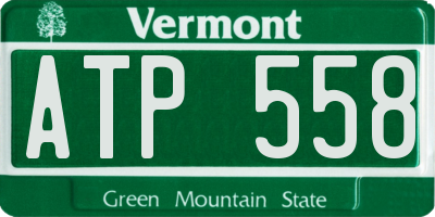 VT license plate ATP558