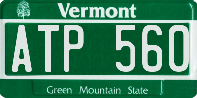 VT license plate ATP560
