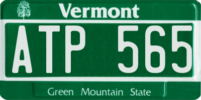 VT license plate ATP565