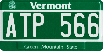 VT license plate ATP566