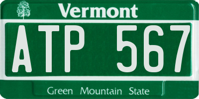 VT license plate ATP567