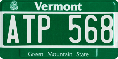 VT license plate ATP568